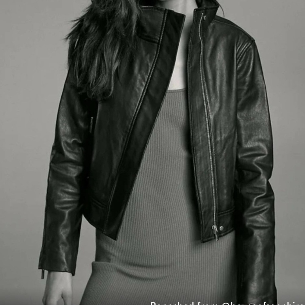 Babaton Jagger Leather Moto Jacket